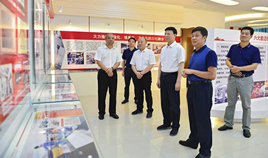 福建省人大常委會(huì)黨組書記、副主任張廣敏蒞臨虹潤(rùn)公司調(diào)研指導(dǎo)